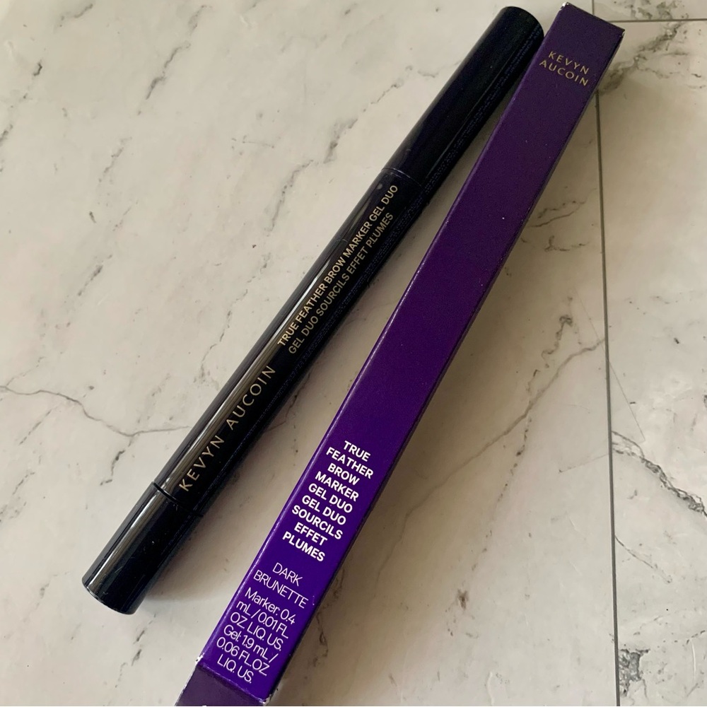 Kevyn Aucoin True Feather Brow Marker Gel Duo Dark Brunette 0.06 Oz Full Size